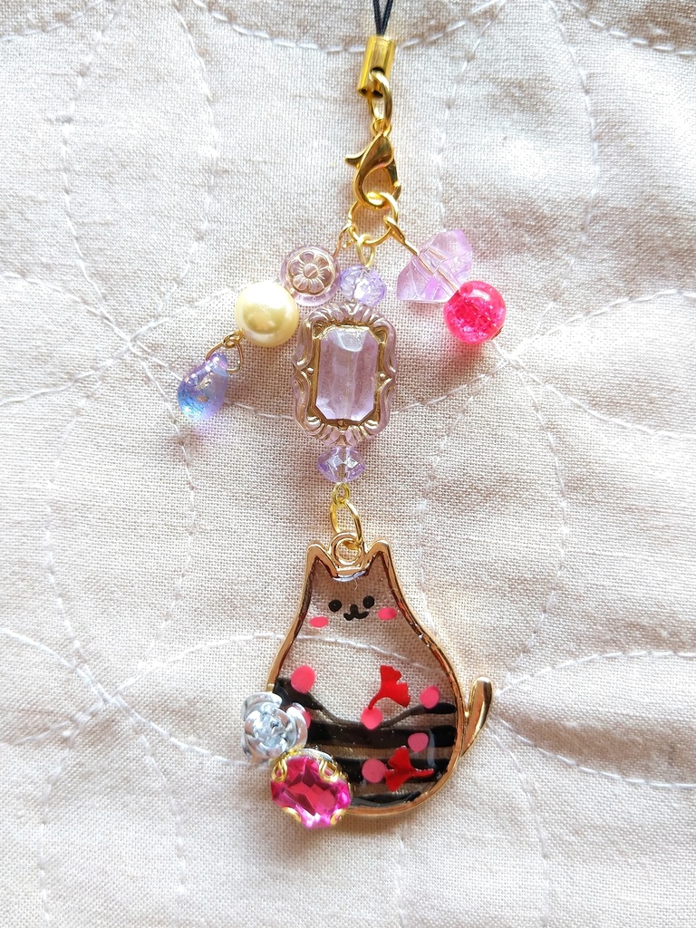 FF9パーティメンバー ぽっちゃりねこモチーフ レジンストラップ