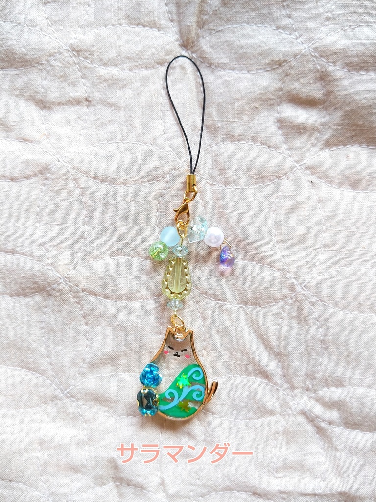 FF9パーティメンバー ぽっちゃりねこモチーフ レジンストラップ