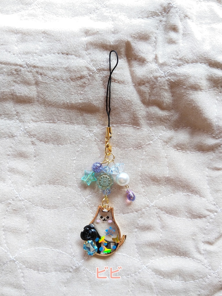 FF9パーティメンバー ぽっちゃりねこモチーフ レジンストラップ