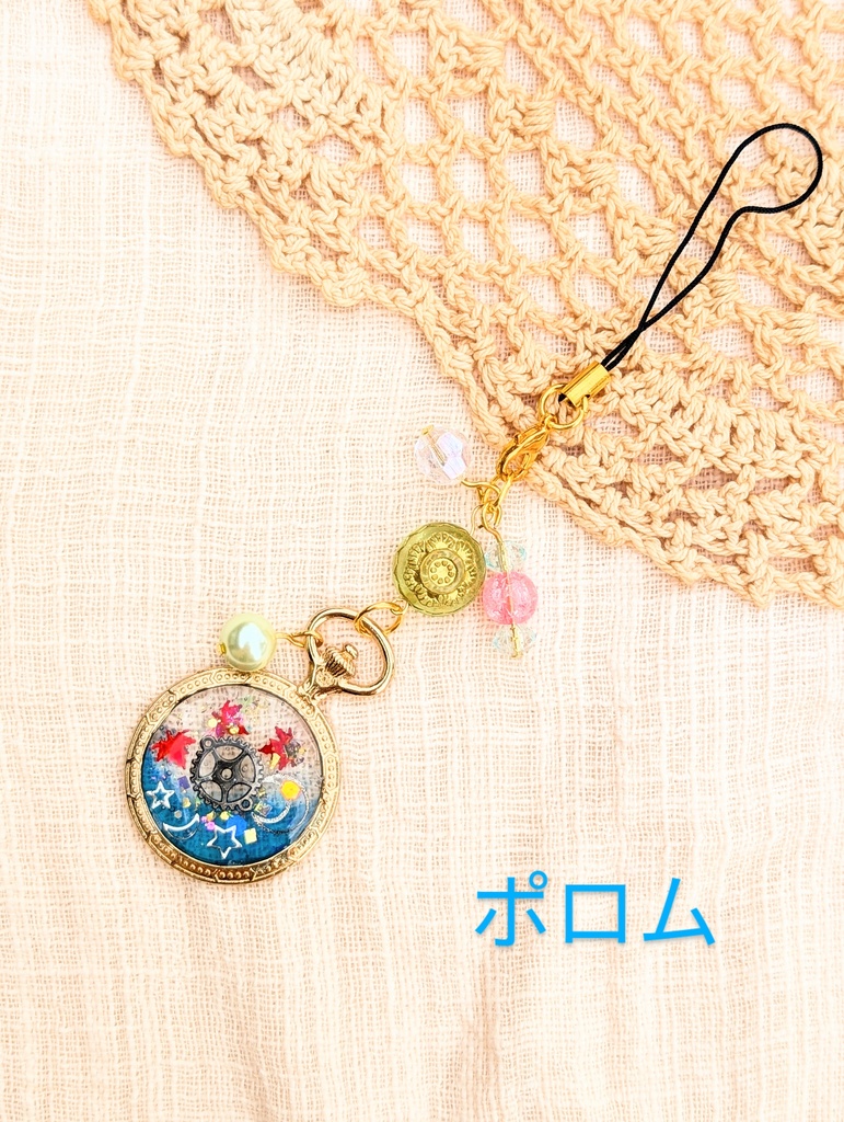 FF4 パーティメンバー 懐中時計レジンストラップ