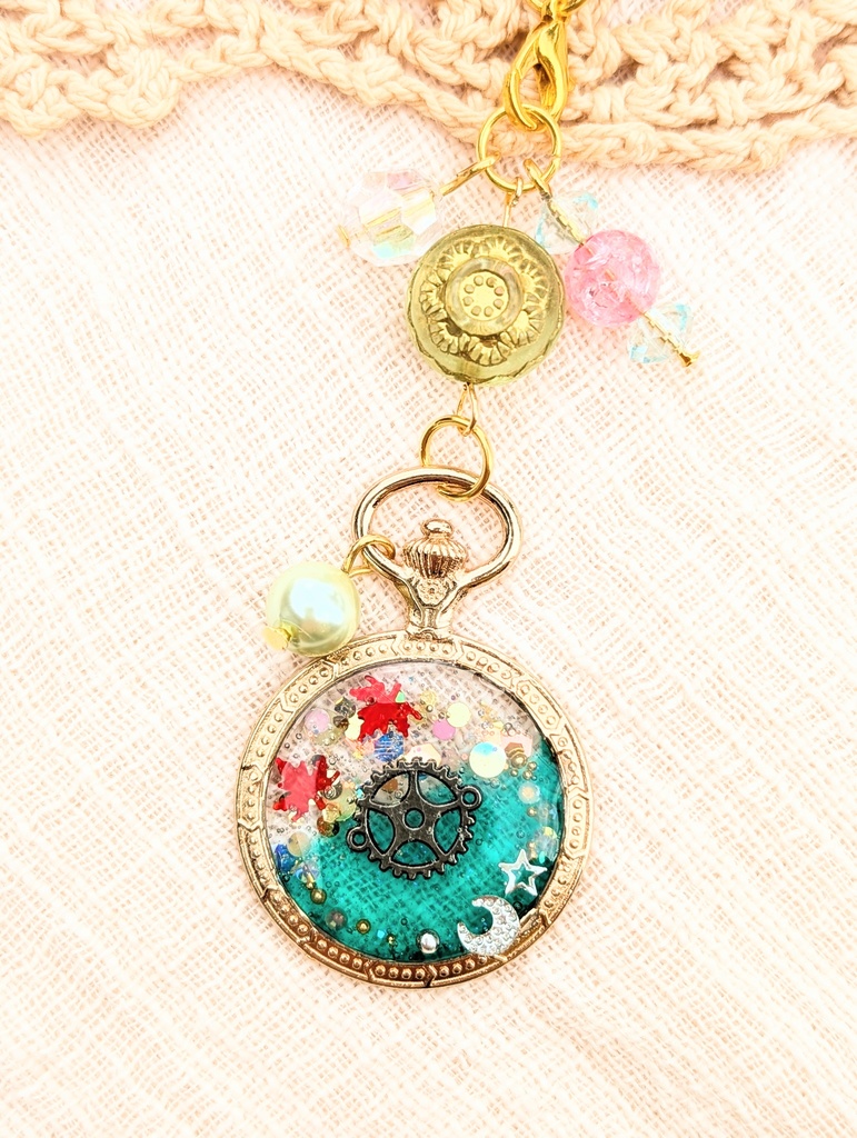 FF4 パーティメンバー 懐中時計レジンストラップ