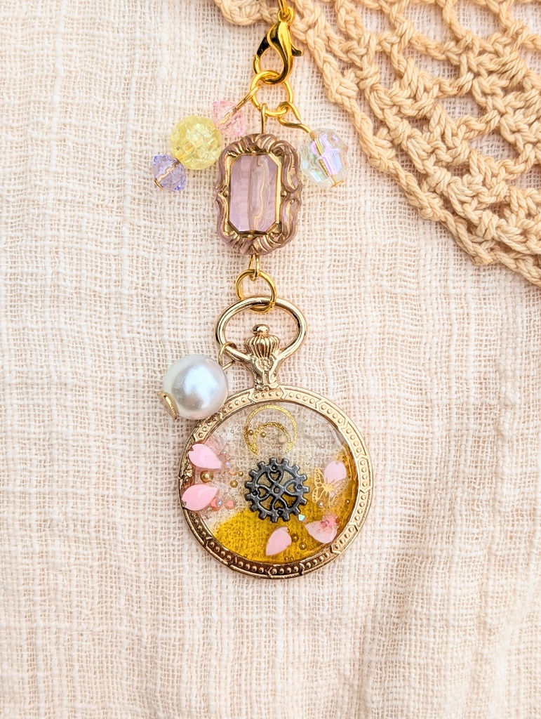 FF4 パーティメンバー 懐中時計レジンストラップ