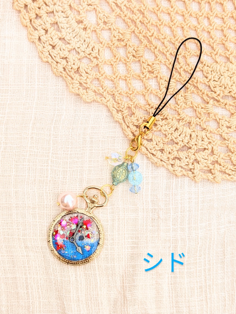 FF4 パーティメンバー 懐中時計レジンストラップ