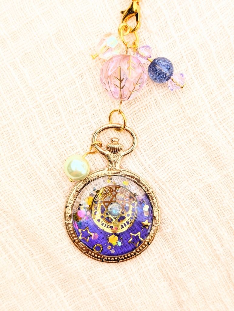 FF4 パーティメンバー 懐中時計レジンストラップ