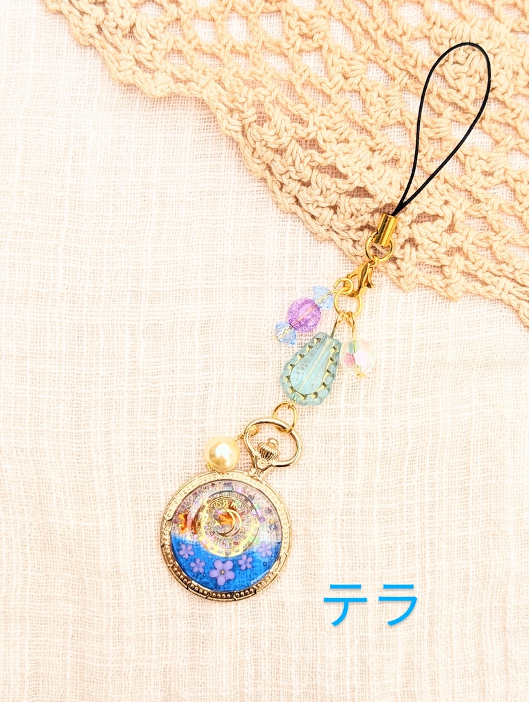 FF4 パーティメンバー 懐中時計レジンストラップ