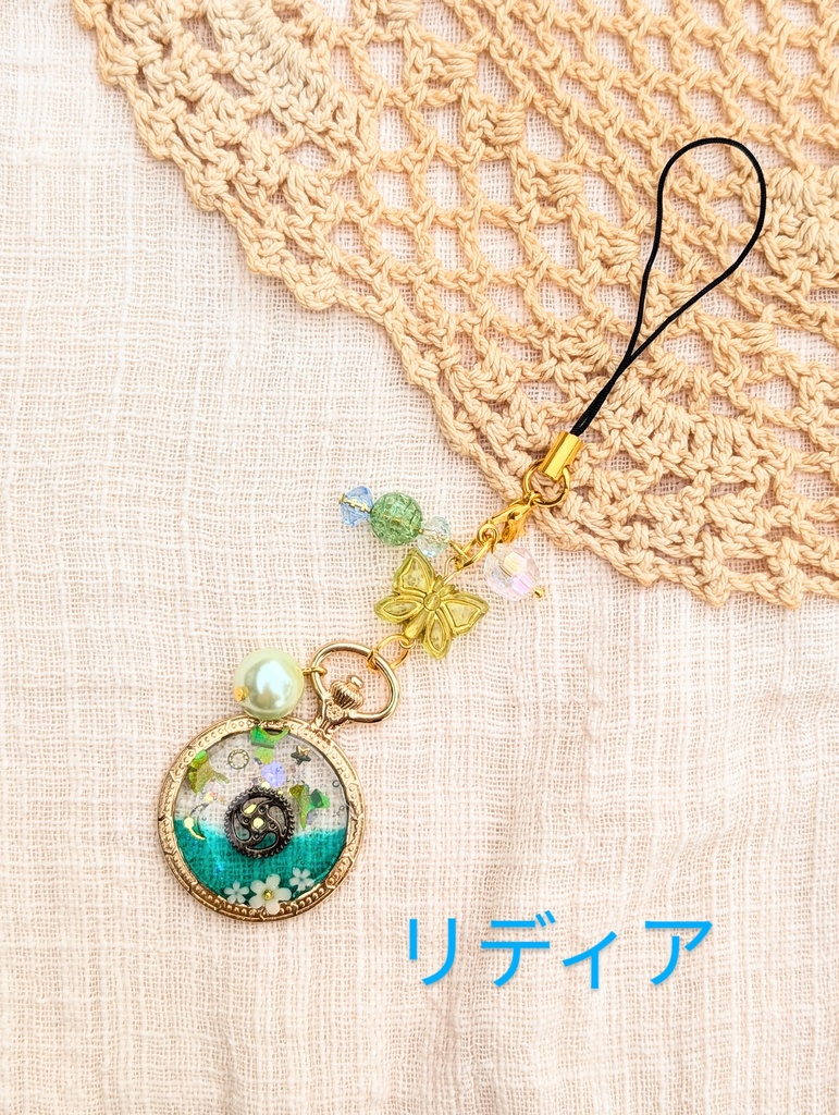 FF4 パーティメンバー 懐中時計レジンストラップ