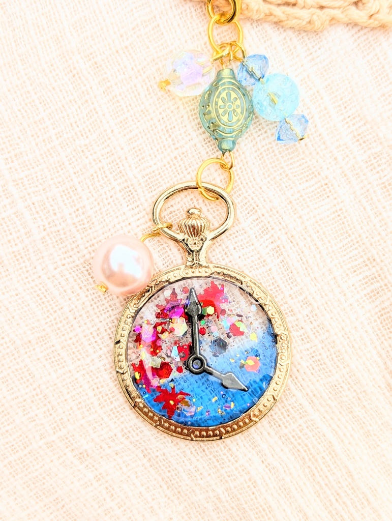 FF4 パーティメンバー 懐中時計レジンストラップ