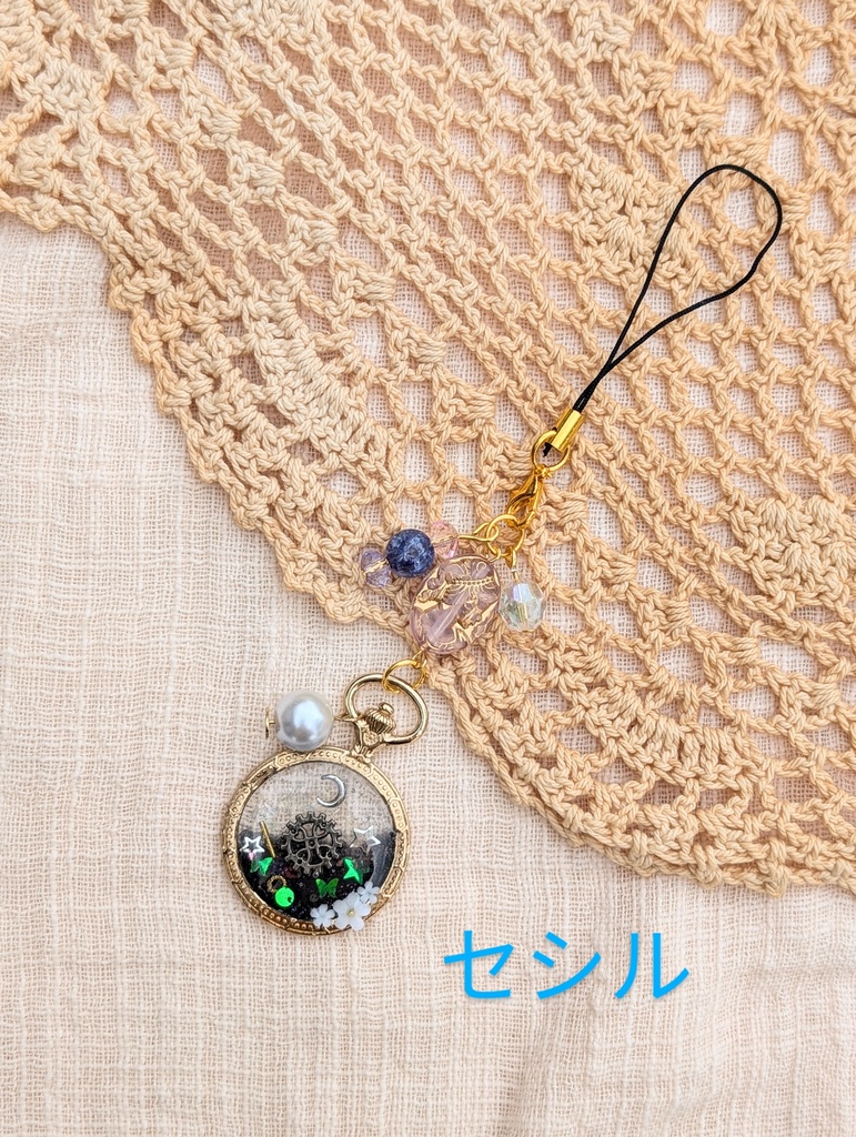 FF4 パーティメンバー 懐中時計レジンストラップ