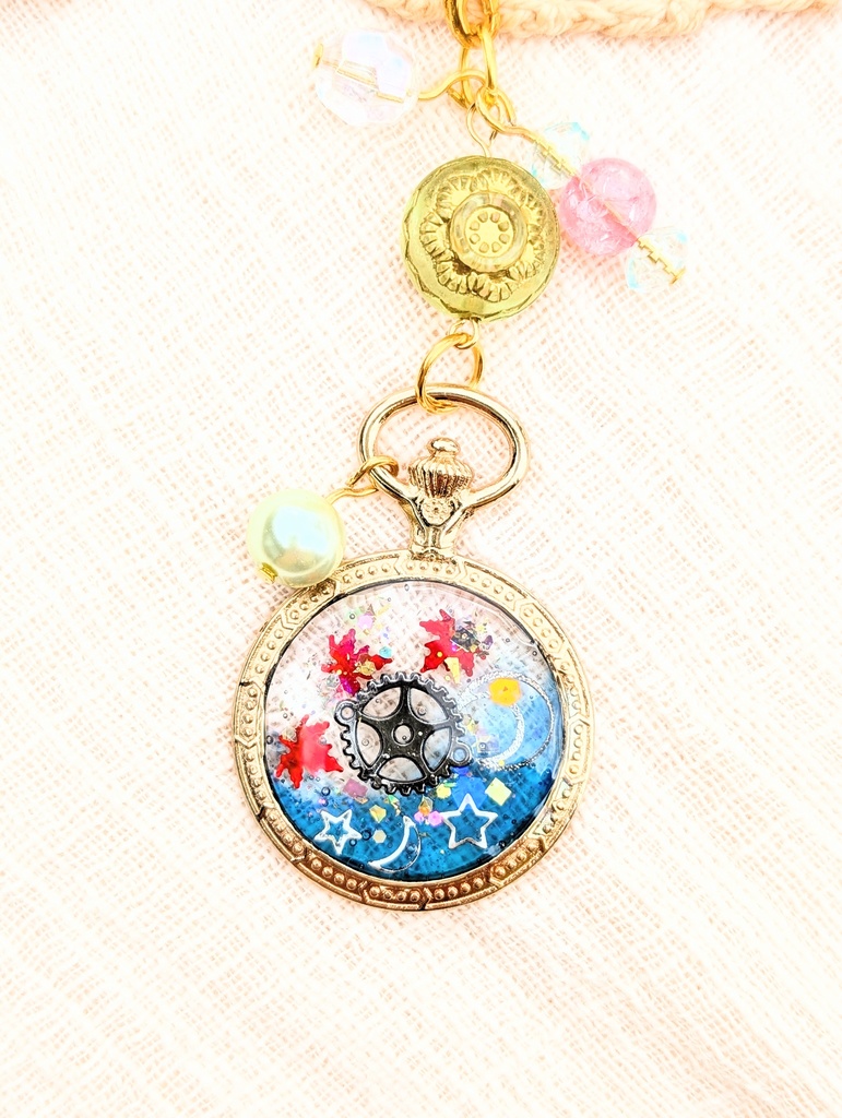 FF4 パーティメンバー 懐中時計レジンストラップ