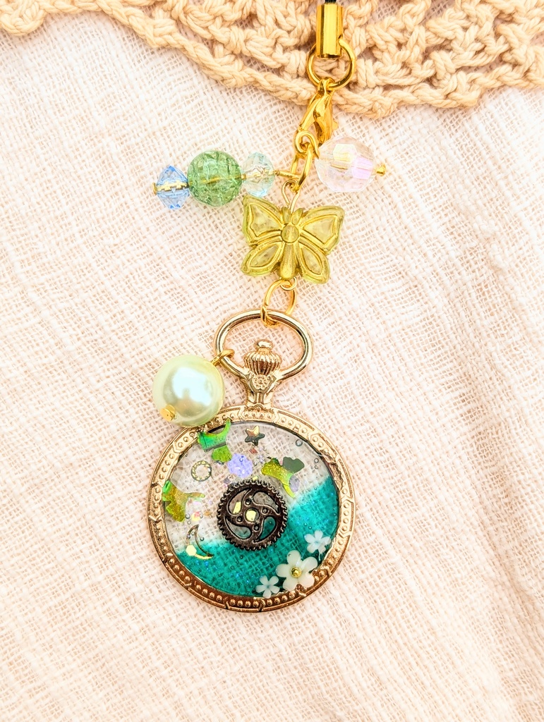 FF4 パーティメンバー 懐中時計レジンストラップ