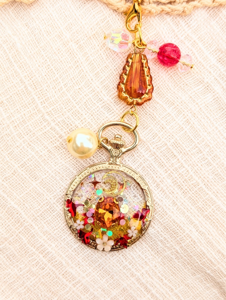 FF4 パーティメンバー 懐中時計レジンストラップ