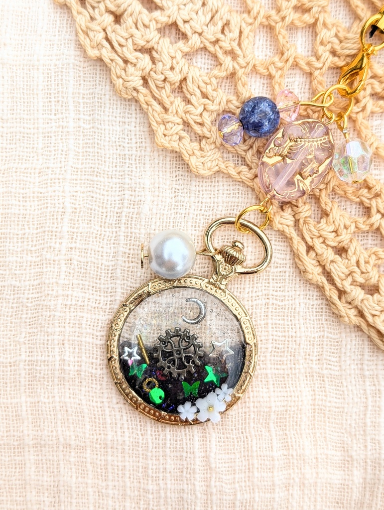 FF4 パーティメンバー 懐中時計レジンストラップ