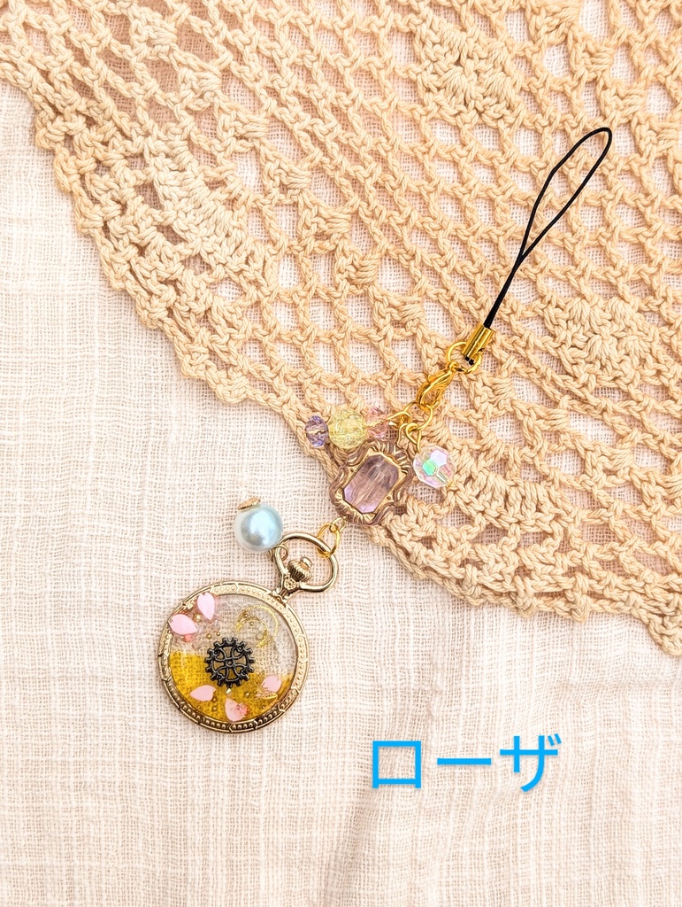 FF4 パーティメンバー 懐中時計レジンストラップ