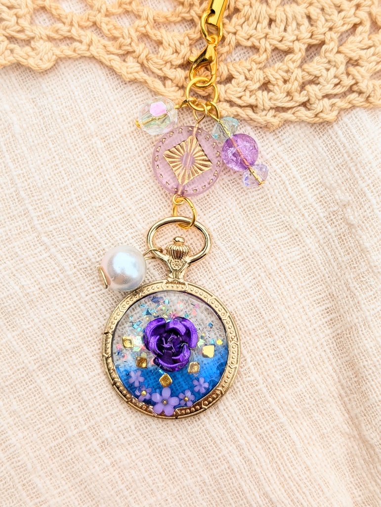 FF4 パーティメンバー 懐中時計レジンストラップ