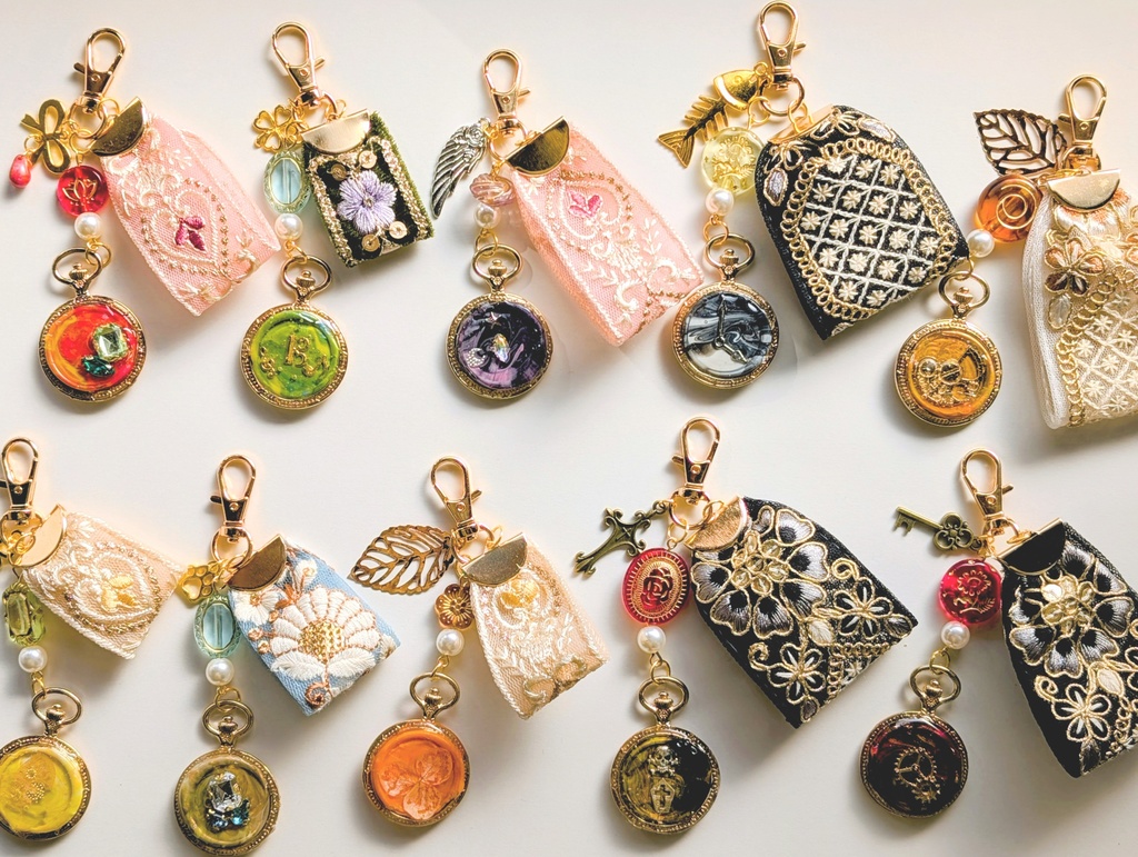 FF１４　紅蓮キャラモチーフ　シーリング&レジンキーホルダー