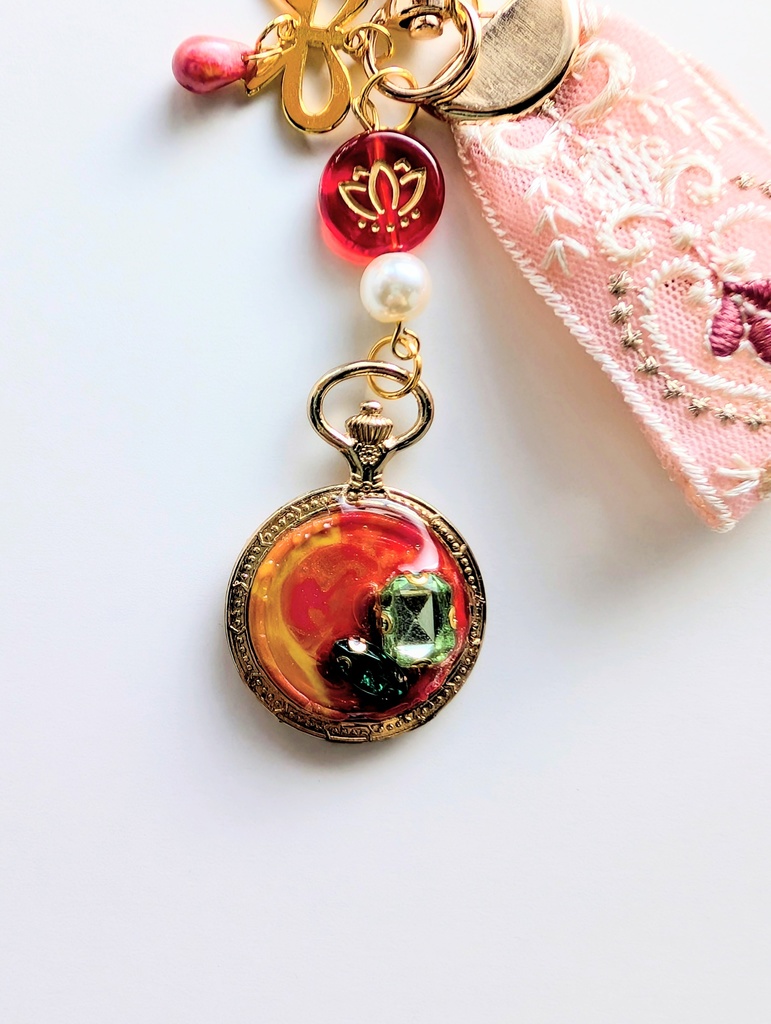 FF14 紅蓮キャラモチーフ シーリング&レジンキーホルダー