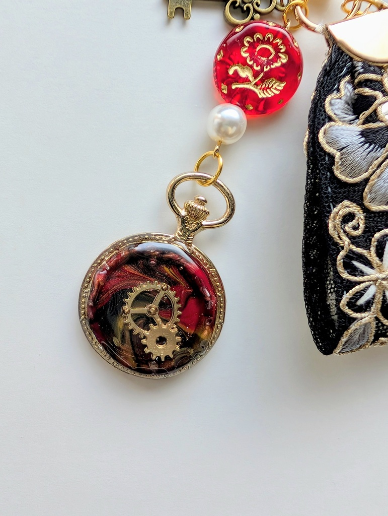 FF14 紅蓮キャラモチーフ シーリング&レジンキーホルダー