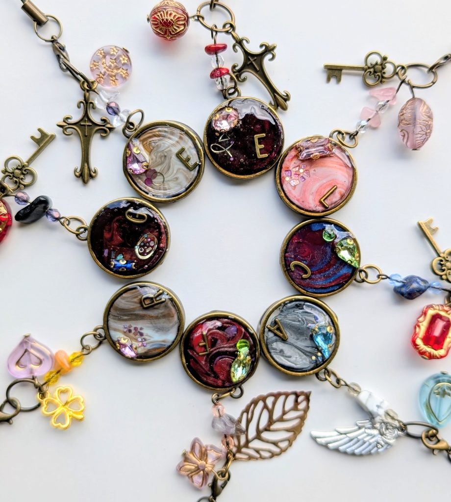 FF１４　漆黒キャラモチーフ　シーリング&レジンストラップ