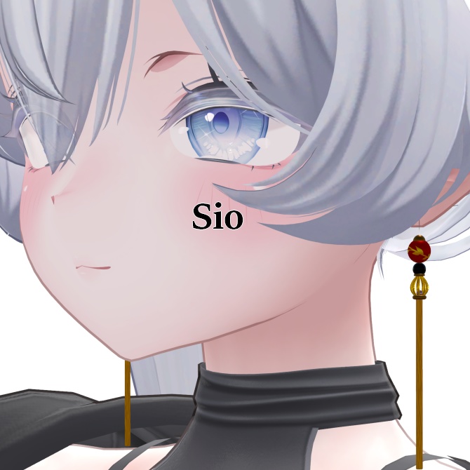 中華風タッセルピアスMA対応【水瀬/Sio/ルェルツ】