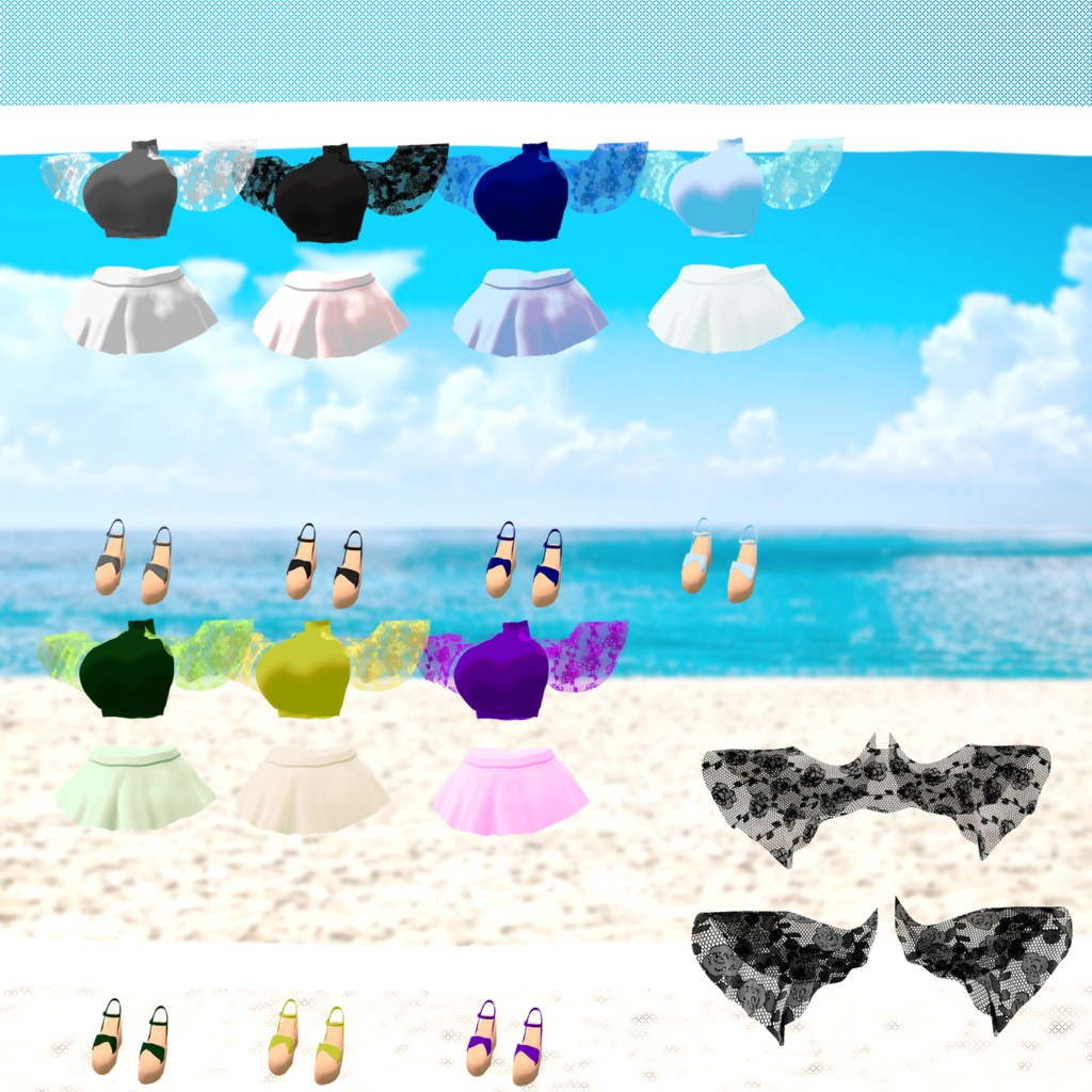 公開記念SALE【4アバター対応】☆Summer Lace☆