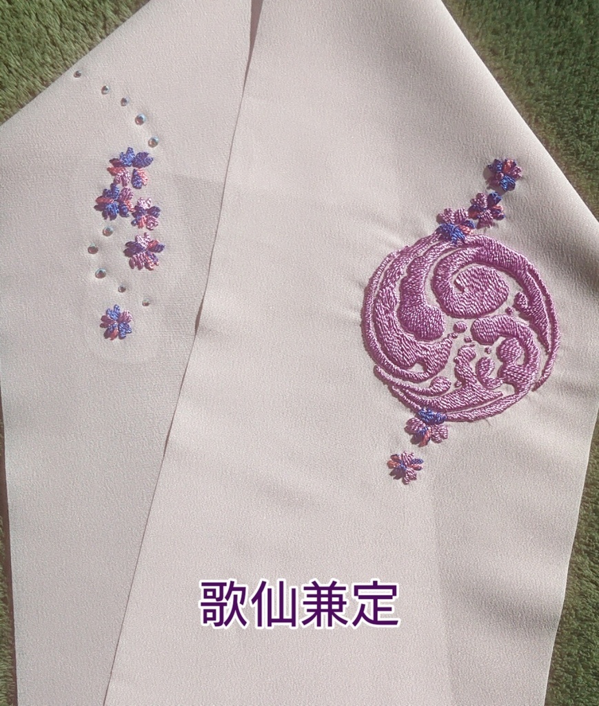 手刺繍半襟