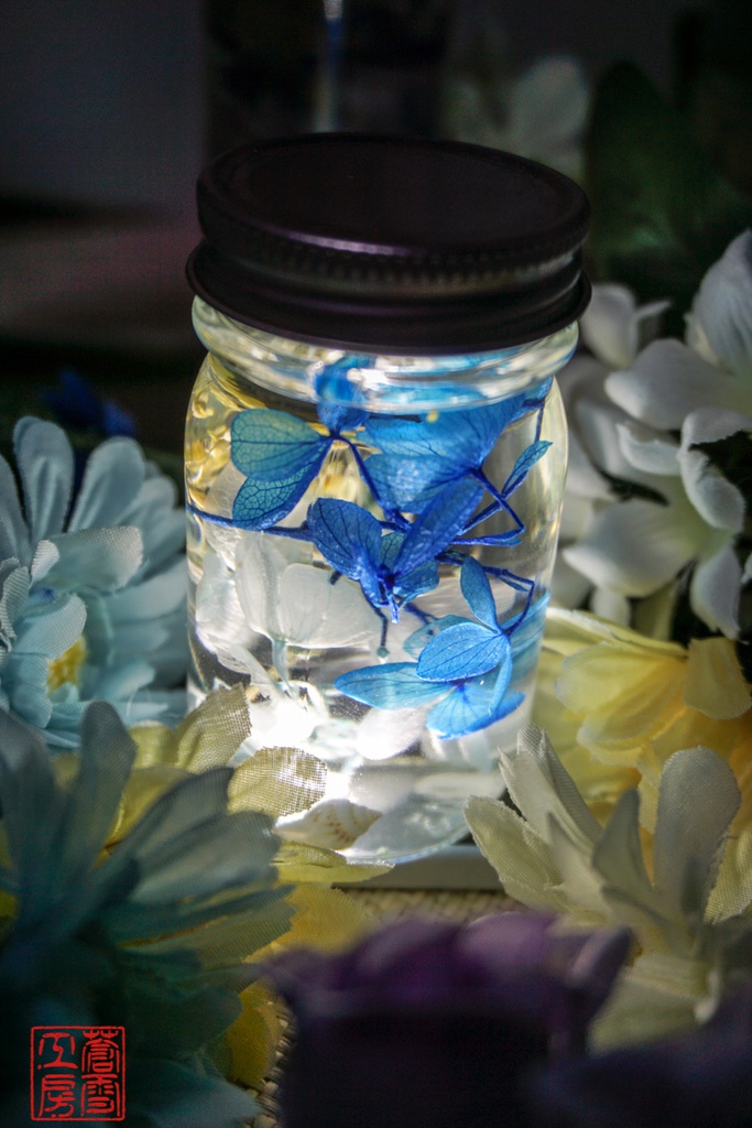 紫陽花ハーバリウム