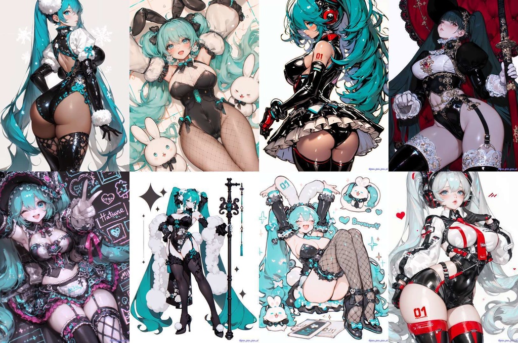 Hatsune Miku illustrations NSFW #01