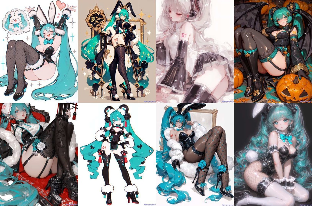 Hatsune Miku illustrations NSFW #01