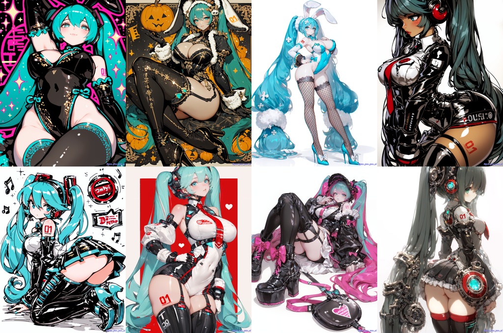 Hatsune Miku illustrations NSFW #01