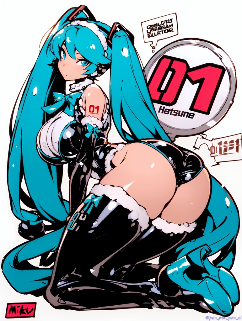 Hatsune Miku illustrations NSFW #01