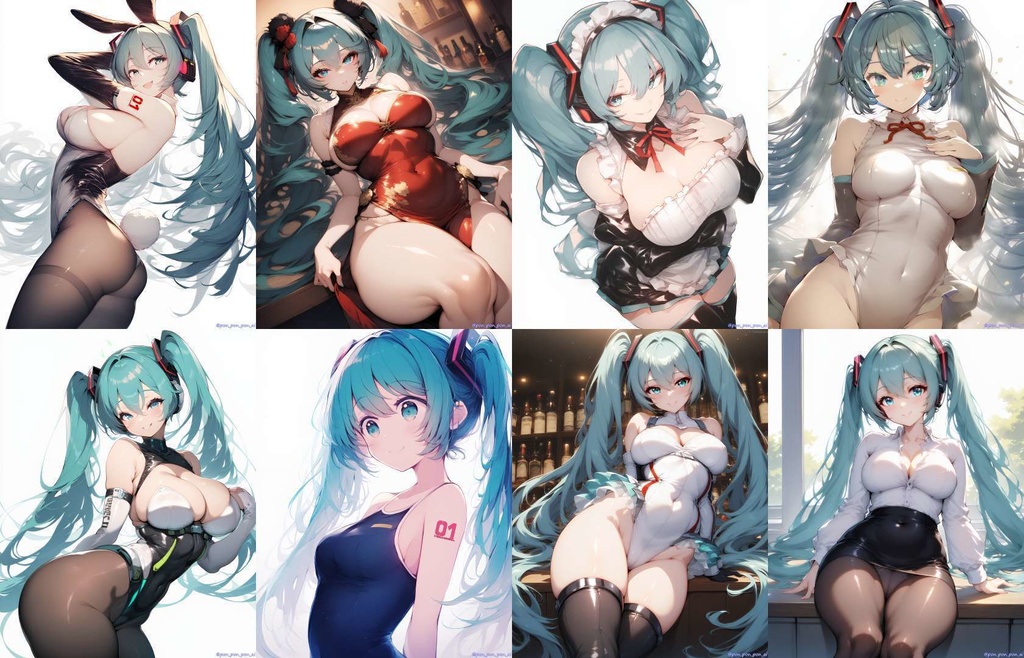 Hatsune Miku illustrations NSFW #02