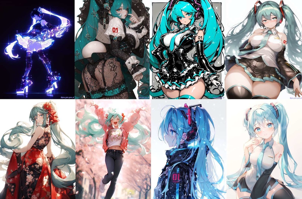Hatsune Miku illustrations #08