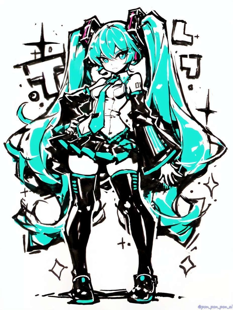 Hatsune Miku illustrations #08