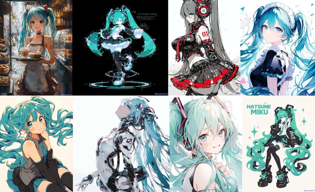Hatsune Miku illustrations #09