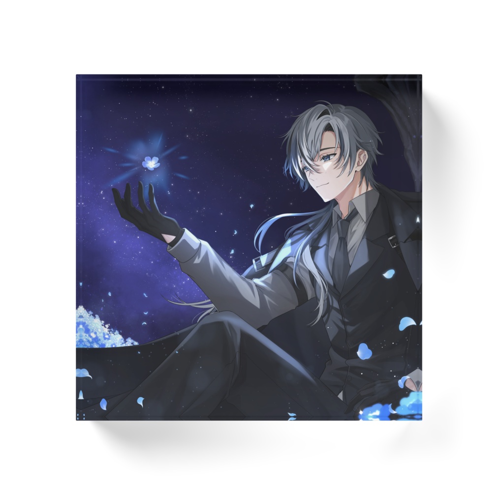 寂狼アクリルブロック