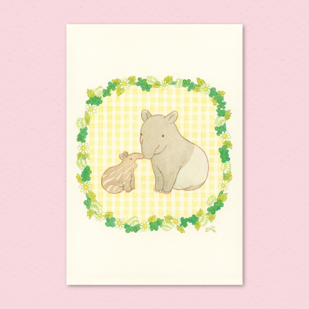 ポストカード(マレーバク)