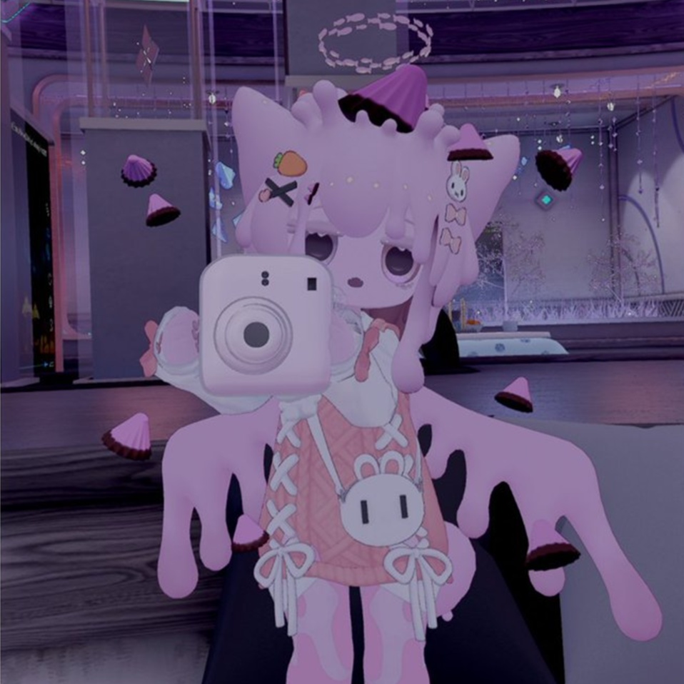 【50%OFF!!】【VRChat用】いちごチョコの浮遊アクセサリー