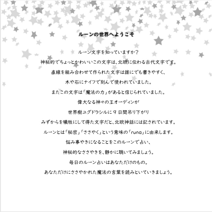 【チップ付き】悩んだら自分で占う すぐにできるルーン占い+チップセット