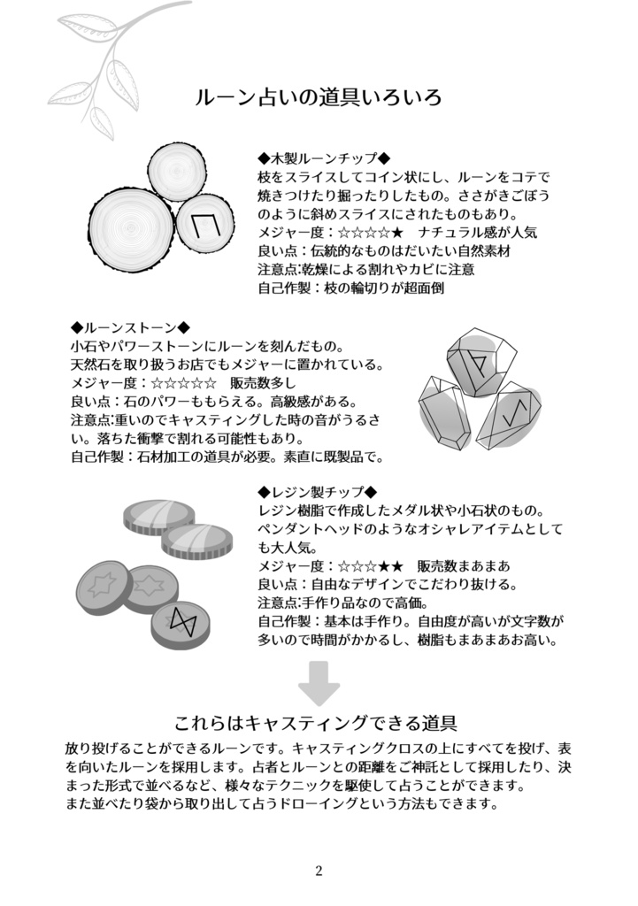 【小枝つき】九つの枝があなたを導くルーン小枝占い