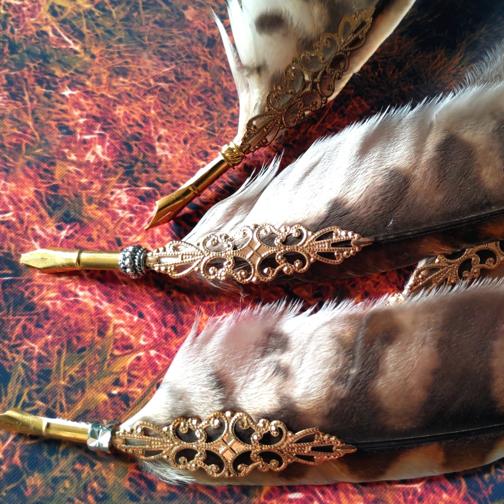 モリフクロウの羽根ポインター☆ビブリオマンシー占い指し棒