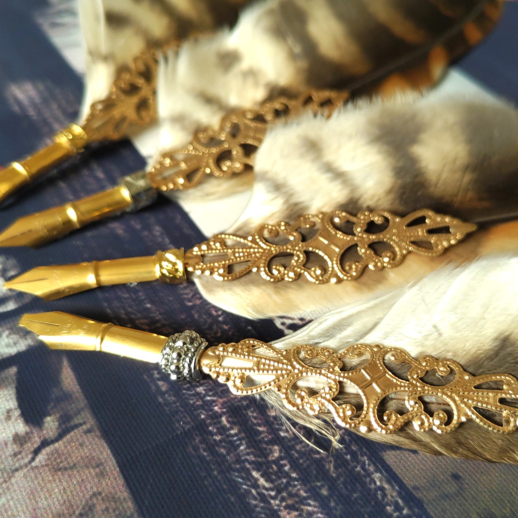 モリフクロウの羽根ポインター☆ビブリオマンシー占い指し棒