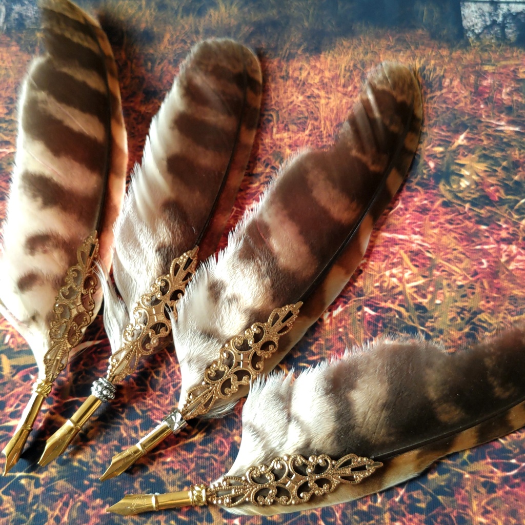 モリフクロウの羽根ポインター☆ビブリオマンシー占い指し棒