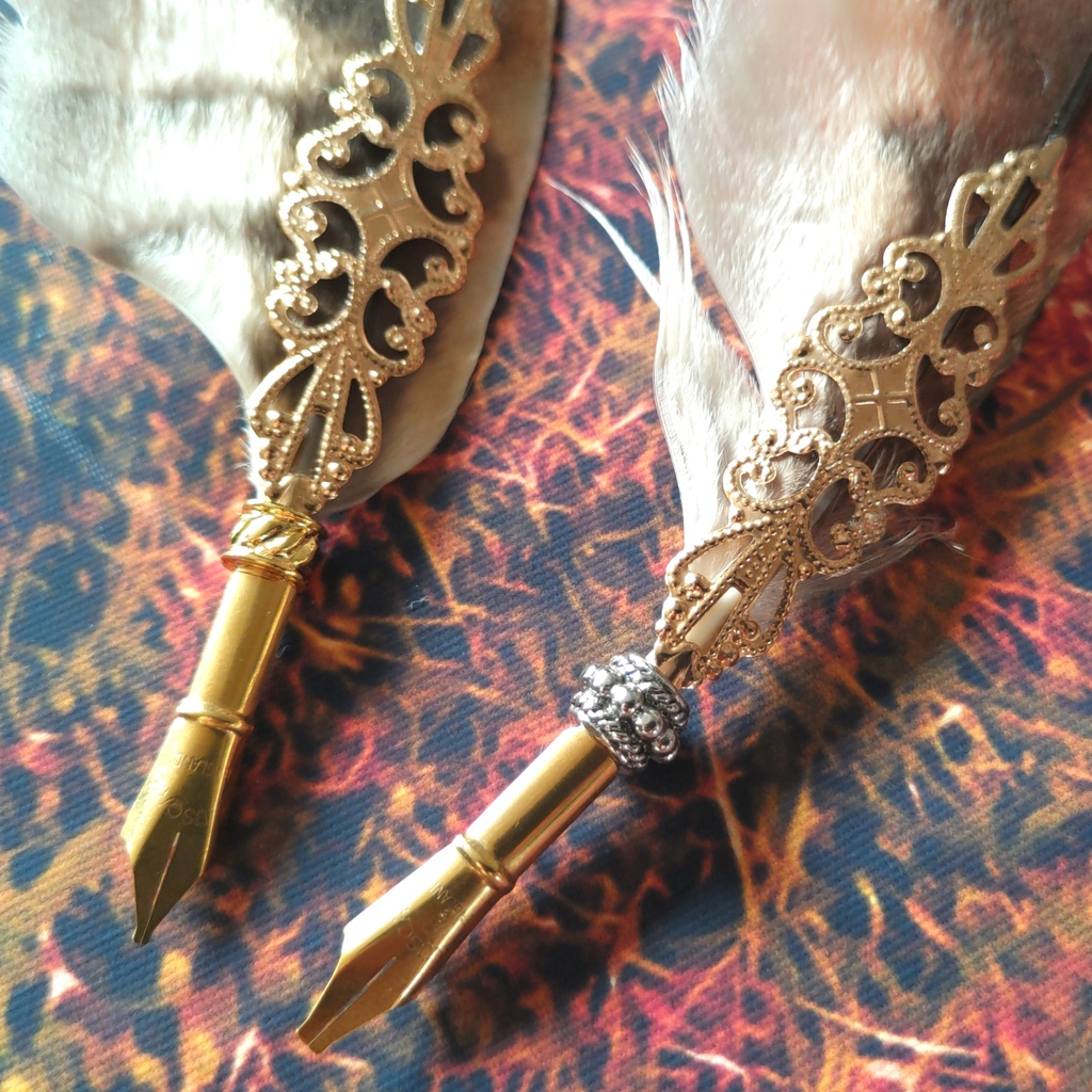 モリフクロウの羽根ポインター☆ビブリオマンシー占い指し棒