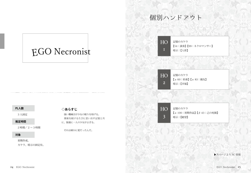 永い後日談のネクロニカシナリオ集 終末プレイハウス