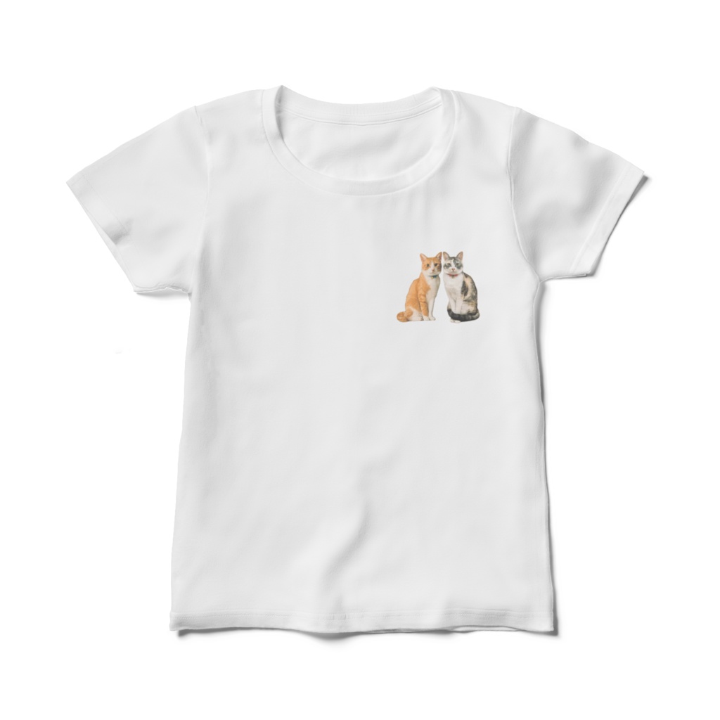 ピート&チルル　レディース白Tシャツ