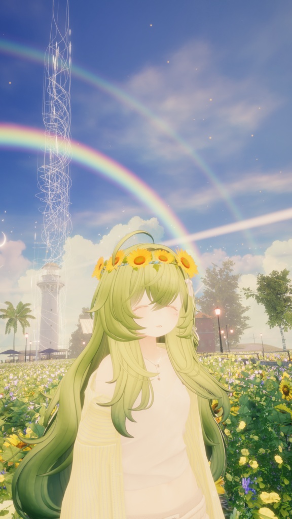 【無料/Freeあり】ひまわりヘイロー/イアリング