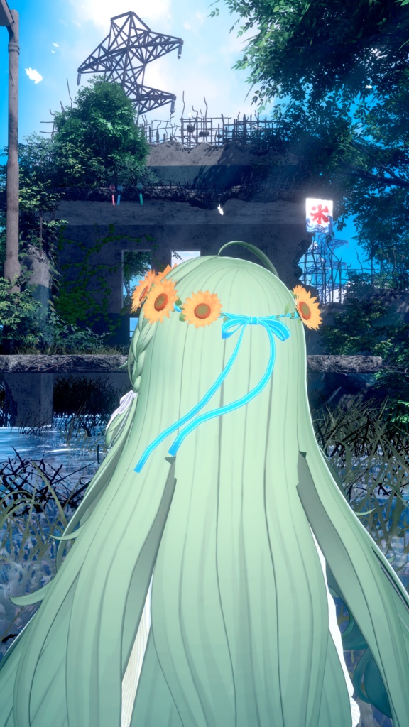 【無料/Freeあり】ひまわりヘイロー/イアリング