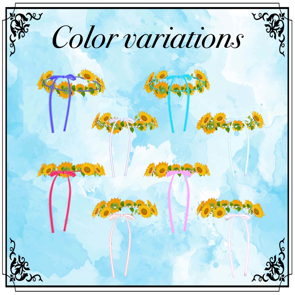 【無料/Freeあり】ひまわりヘイロー/イアリング