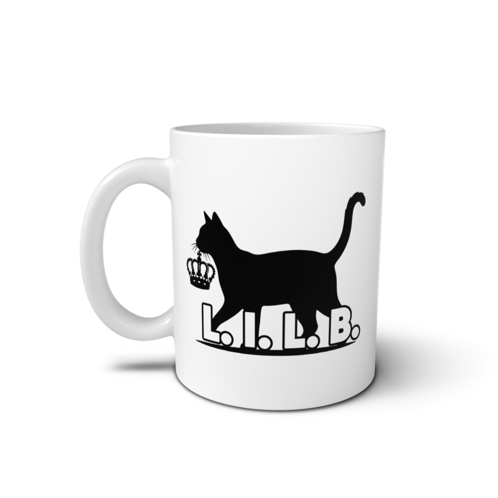 L.I.L.B. シングルロゴ 両面 マグカップ - 直径 8 cm / 高さ 9.5 cm