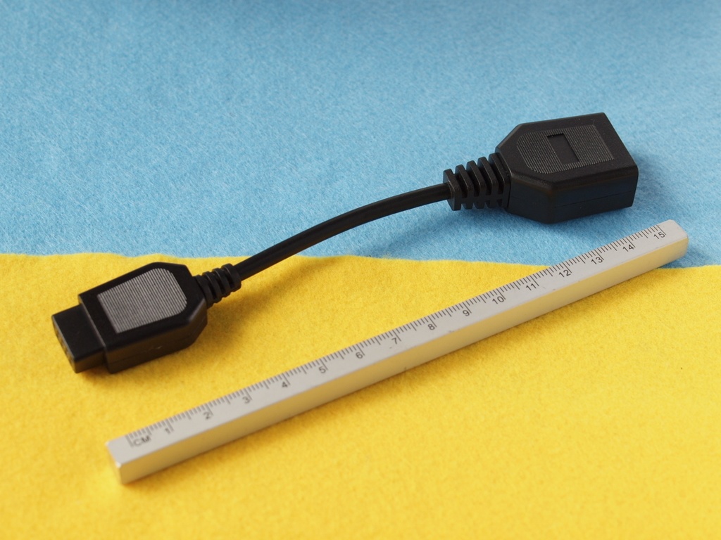 MSX用 Plastic版 SEGAメガドライブ パッド変換ケーブル #PC-8801mkIISR PC-6001 FM-7/77 X68000